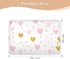 miaozhen 52" 34" Heart Dot Valentine's Day Extra Large Resuable Changing Pad Covers Soft Absorbent Pets Potty Training