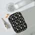 Skerhhux 7 Skull Black Halloween Pill Case Travel Pill Organizer Weekly Day Portable with Zipper Medicine Box Pill Case