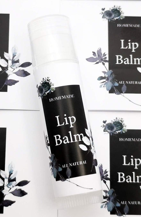 Homemade Skincare Products Adhesive Labels Stickers for Lip Balm Container Tubes 20pcs (Simple Elegance) by ZZYBIA