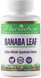 Paradise Herbs Banaba Leaf, 12:1 Concentrated Extract, 250 mg, Vegan, Gluten-Free, 180 Count