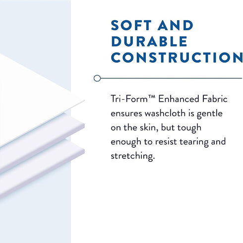 Pack 12"x 8", 288 Count (6 Packs 48) Prevail Soft Adult Washcloths - Unisex Adult Incontinence Wipes - Disposable Adult