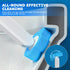 TUUAQ 2 Pack- 10PCS (2 Pack, Disposable Toilet Brush Toilet Bowl Cleaner, Toilet Bowl Brush, Each Toilet Wand