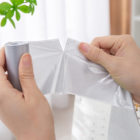 10 Rolls/200 Count Desktop Small Garbage Bag Mini Trash Can Bag, Gray for Office, Bedroom, Desktop