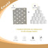 KMAKII 5 Pack Swedish Dishcloths - Black & White, Reusable Absorbent Sponge Cleaning Cloths for Kitchen and Counters