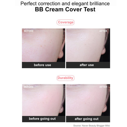 MIBA Ion Calcium Mineral BB Cream, 50ml / 1.69 fl.oz, Thin Coverage, Long Lasting, Minimal Chemicals