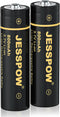 JESSPOW 2 Pack 800mAh Rechargeable Batteries for Flashlight, Toys etc.Size:5O*I4*I4 mm(1.97 * 0.55
