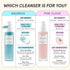 HERBIVORE Pink Cloud Creamy Jelly Cleanser – Hydrating Face Wash + Makeup Remover with Squalane, Rosewater, and