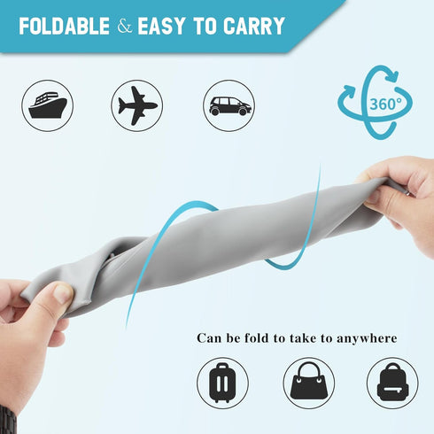 LARGE SIZE Silicone Adult Bib, Washable Bib for Men & Women, Waterproof Bibs for Elderly with Crumb Catcher, Adjustable