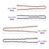 Swpeet 220Pcs U Shaped Hair Pins Kit (5cm 6cm; Professional U Shape Hair Pins for Women Girls and Hairdressing Salon;
