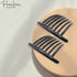 Parcelona French Twist Large 4" Celluloid Side Hair Comb Set of 2, No Slip Styling for Women