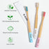 Y-Kelin Bamboo V-Shaped Orthodontic Toothbrush, Eco-Friendly Bamboo Toothbrush (3pcs) Soft Bristle (Pink Soft)