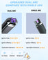 Upgraded Dual Arc Electric Candle Lighter, Rechargeable USB Plasma Arc Lighter for Candle, Obsidian Black