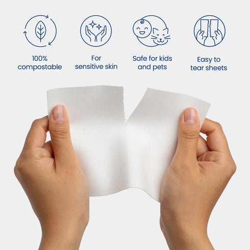 Laundry Detergent Sheets, Fresh Linen, 30 Sheets - No Plastic Jug (60 Loads) - Eco-Friendly Laundry Soap