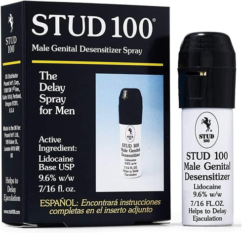 STUD 100 Male Genital Desensitizer Spray, 7/16- Fl Ounce Box