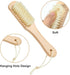 2Pcs Laundry Stain Brush Portable Soft Bristle Natural Boar Bristle Brush for Home Small Spaces Shoes Clothes