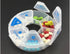 xjs 7 XZC Round Shaped Clear Hard Plastic Day Drug Organizer Pill Box