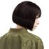 REECHO 11" Short Bob Wig with Bangs, Synthetic Hair for Women, Color: Black Brown