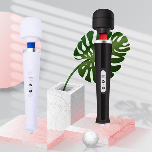 VZVJTR 10 Electric Wand Massager - Powerful Handheld Back Massager with Rhythmical Speeds, Wired Deep Tissue Vibrating
