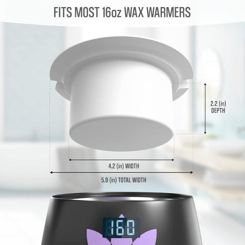 Tress Wellness Wax Warmer Silicone Liner, Easy to Clean Silicone Wax Warmer Bowls with 2x Spatulas for Electric Kit