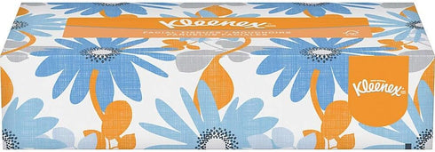 Kleenex 21606BX White Facial Tissue, 2-Ply, Pop-Up Box (Box of 125 Tissues), White