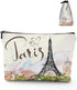 Fantastic Eiffel Tower Paris Makeup Bag, Large Capacity Portable Toiletries Organizer for Women