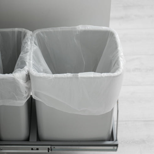 Small Trash Bags 4 Gallon - 105 Count, Unscented Mini Garbage Bags for Bathroom Trash Can Liners