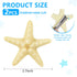OBTANIM 2 Pcs Starfish Hair Clip, Resin Beach Sea Star Hair Pins for Women and Girls