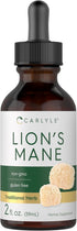 Carlyle Lions Mane Mushroom Supplement | 2 Fl Oz | Liquid Extract Tincture | Non-GMO, Gluten Free, Vegetarian
