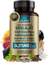 Shilajit Pure Himalayan Organic Capsules, 15000mg with Irish Sea Moss & Ashwagandha, 90 Count, Non-GMO, Gluten-Free