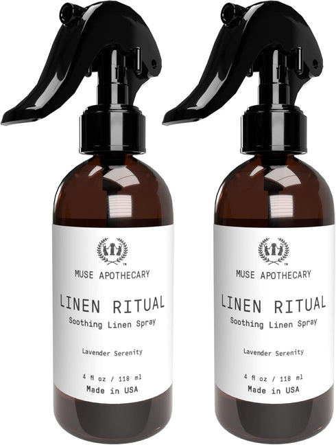 Muse Apothecary Linen Ritual, Aromatic Linen Spray for Bedding and Fabric, Lavender Serenity