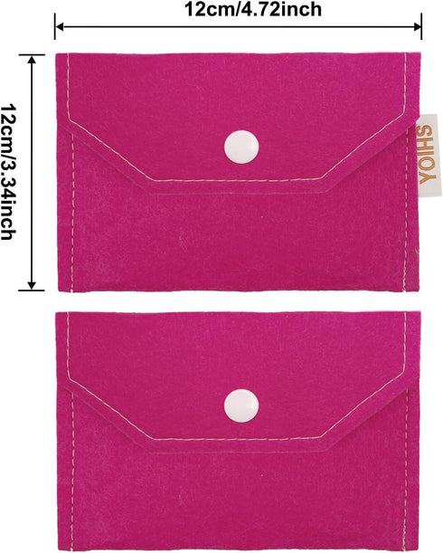 YOIHS 2 Pack 4.7" 3.3" Birth Control Pill Holder - x Privacy Pouch for Contraceptive Pills, Condoms, Cash & Cards