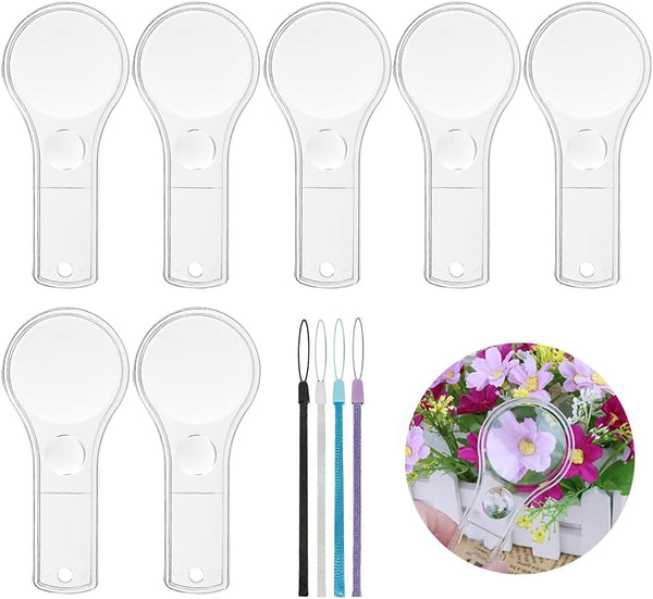 24 Pack Mini Plastic Magnifier, Handheld Reading Glasses 5X and 15X for Kids & Outdoor Science
