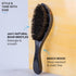 ZEUS Premium Hair Brush, Men's Grooming Beard & Hair Brush, 100% Boar Bristle & Beech Wood Handle