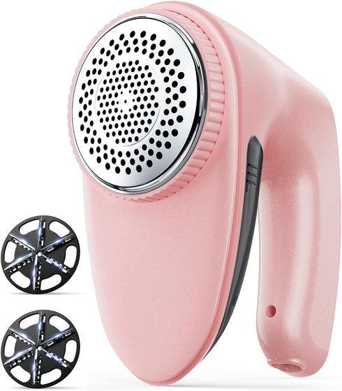 Bymore Fabric Shaver, Lint Remover for Clothing and Furniture, Sweater Defuzzer Pill Remover, Pink