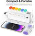 Set 2 7 Black/White Weekly Pill Organizer Times a Day - Am Pm Pill Box Day, Large Twice Medicine Pill Case for Daily