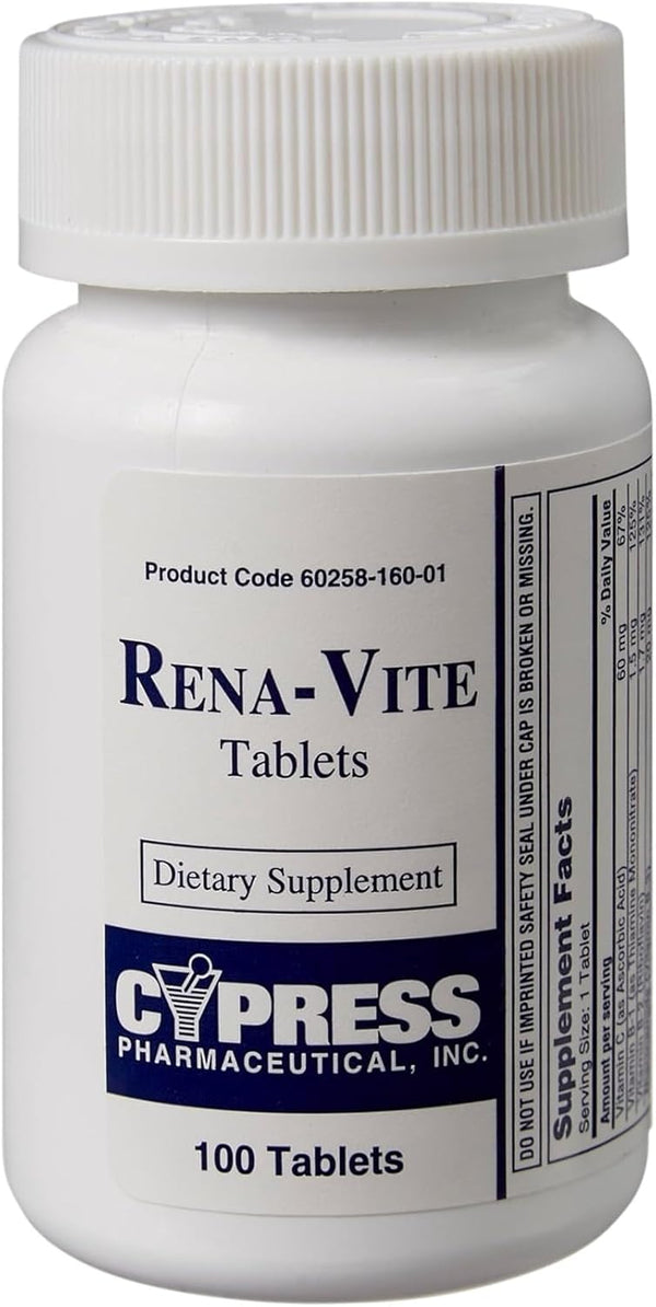 Rena-Vite Tablets, 100 Tablets Per Bottle, 3 Bottles