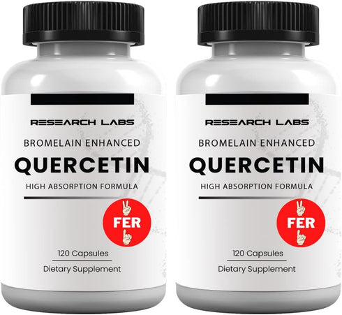 Research Labs Quercetin High Absorption Formula with Bromelain