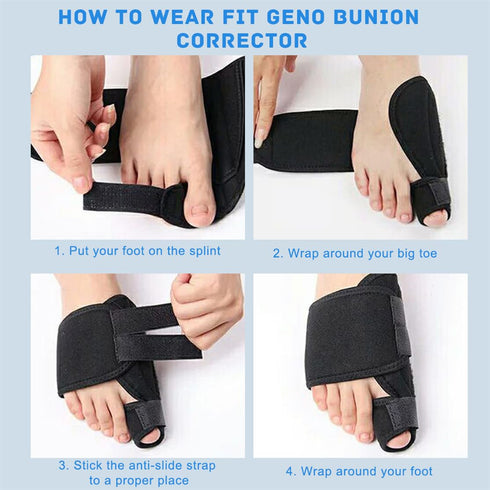 Bunion Corrector for Women and Men - Adjustable Orthopedic Splint, 2 Pcs Bunion Pads for Hallux Valgus Pain Relief