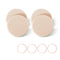KOOBA 4pcs Round Makeup Sponges, Beauty Face Primer Compact Powder Puff, Blender Sponge for Flawless Foundation