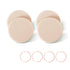 KOOBA 4pcs Round Makeup Sponges, Beauty Face Primer Compact Powder Puff, Blender Sponge for Flawless Foundation