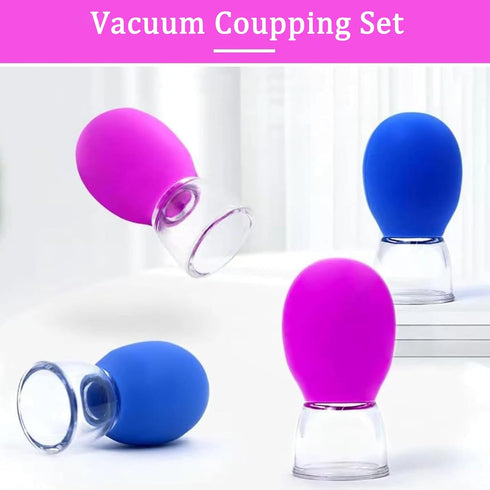 LQMBABY Set Face-8 Vacuum Cupping for Pcs Rubber Vacuum Face Suction Cup Facial Cupping Tools Kit for Skin Back Neck