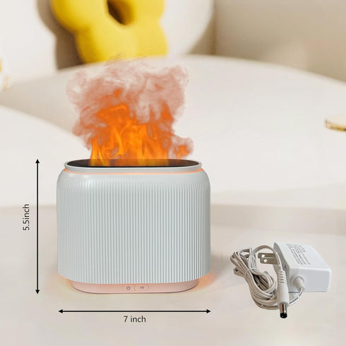 LIFFY Essential Oil Diffuser - Fireplace Fire Flame Aromatherapy Diffuser, Mist Humidifier with Multi-Color LED Lights