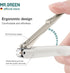 MR.GREEN Nail Clippers Anti Splash Stainless Steel Fingernail Cutter, Detachable Design Nail Trimmer (L+Nano Glass File)