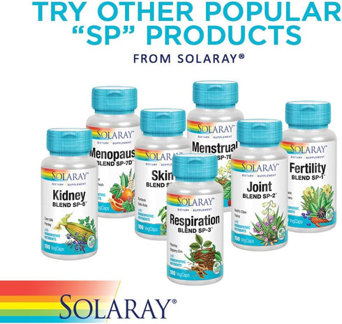SP-7C 100 50 SOLARAY Female Hormone Blend | W/Black Cohosh, Dong Quai, Passion Flower, Wild Yam & More | VegCaps, Serv.