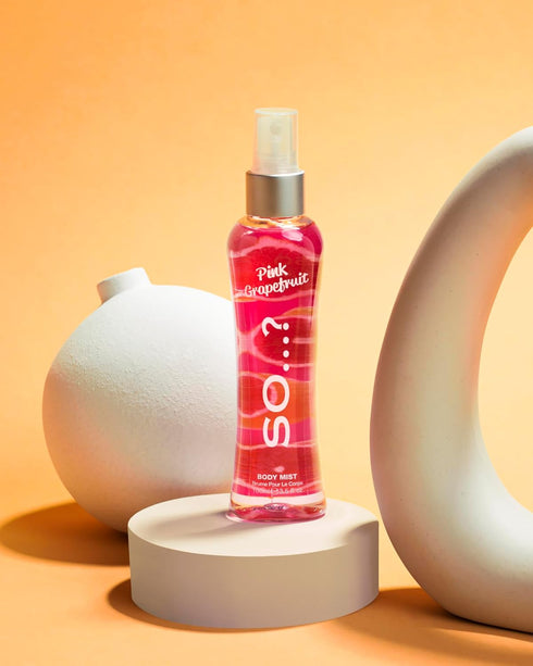 So…? Pink Grapefruit Body Mist, Citrus, Fruity Body Spray for Women, Perfect Gifts for Women, 3.5 oz