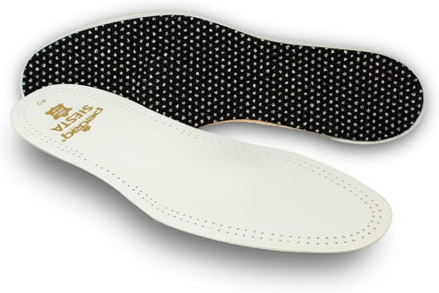 Pedag Siesta Insoles Made in Germany, Arch Support for Flat Feet, White, US W11/M8/EU 41