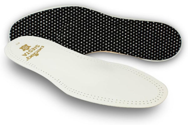Pedag Siesta Insoles Made in Germany, Arch Support for Flat Feet, White, US W11/M8/EU 41