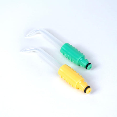 | Yellow & Green Replacement Tips | Water Flosser Irrigator Tips | Compatible with All Oral Breeze Products