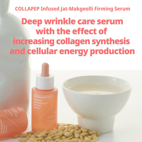 Collapep infused jat-makgeolli firming serum | Anti Wrinkle | Pore and Rough Skin | Korean Skin Care | Soothing Serum | K-beauty