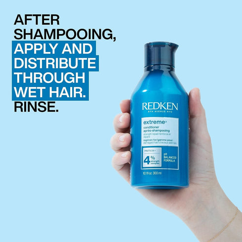 Redken Extreme Conditioner for Damaged Hair - Strengthen & Protect Damaged Hair, Infused with Proteins